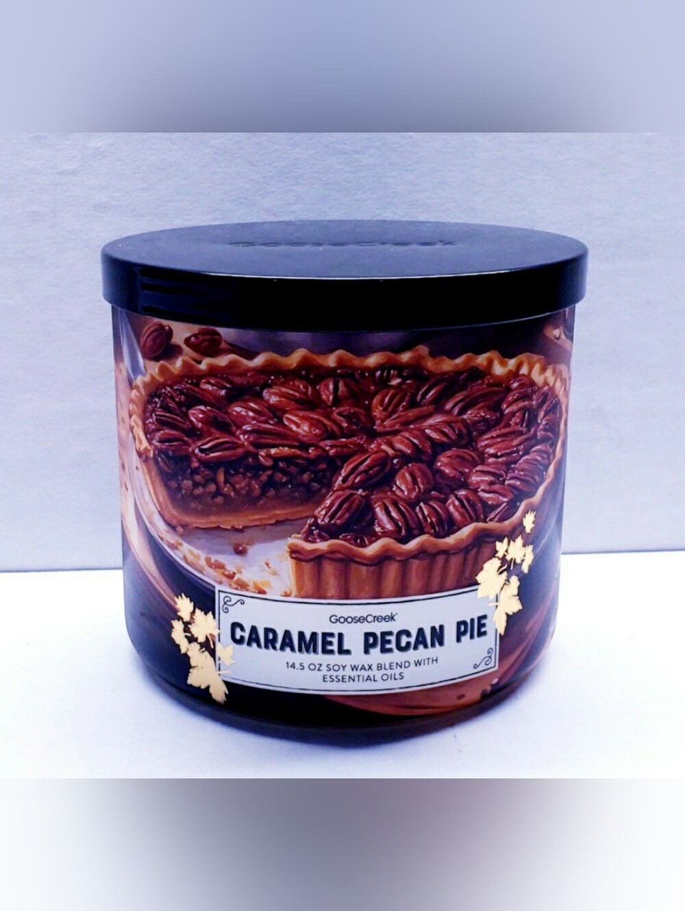 Goose Creek CARAMEL PECAN PIE Large 3-Wick Scented Candle, 14.5 oz